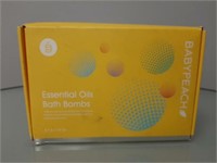 6-Pack Baby Peach Essential Oils Bath Bombs