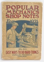 1921 Popular Mechanics Shop Notes Book Vol. XVII