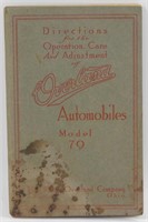 1914 Overland Automobile Model 79 Instruction