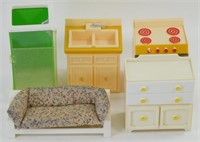 Vintage Dollhouse Furniture - Fisher Price and