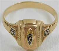 Vintage 10k Yellow Gold Josten’s Class Ring -
