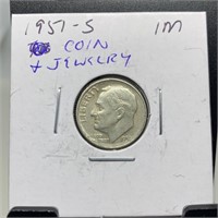 1951-S ROOSEVELT SILVER DIME