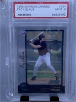 1998 PSA BOWMAN CHROME TROY GLAUS MINT 9