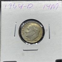 1964-D ROOSEVELT SILVER DIME