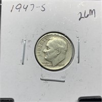 1947-S ROOSEVELT SILVER DIME