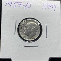 1959-D ROOSEVELT SILVER DIME