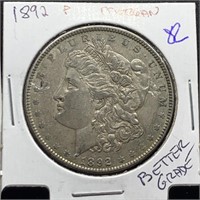 1892 MORGAN SILVER DOLLAR