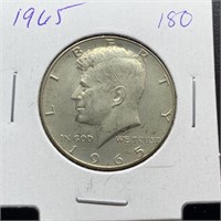 1965 JFK SILVER HALF DOLLAR
