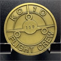 MILITARY CHALLENGE COIN KC-10 FLIGHT CREW