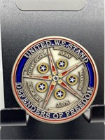 MILITARY CHALLENGE COIN DEFENDERS OF FREEDOM