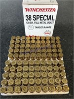 WINCHESTER 38 SPECIAL 130GR FULL METAL JACKET