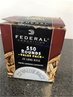 FEDERAL 550 ROUNDS 22 LONG RIFLE