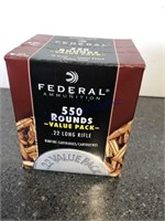 FEDERAL 550 ROUNDS - .22 LONG RIFLE