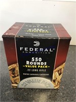 FEDERAL 550 ROUNDS -.00 LONG RIFLE