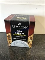 FEDERAL 550 ROUNDS = .22 LONG RIFLE