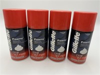 4 Cans of Gillette Shaving Cream New