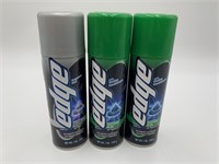 3 Cans of Gillette Shaving Cream New