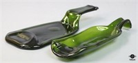 Green Bottle Glassware 2pc