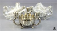 Metal Candlestick Containers w/Frog Option 3pc