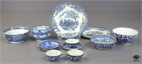 Blue & White Dishes 13pc