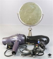 Beauty Mirror & Blow Dryers 3pc