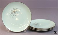 Franciscan Silver Pine Plates 4pc
