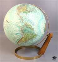 Globe on Wood/Metal Stand