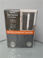 SUNBLK Total Blackout Curtains - Everly Charcoal