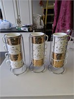 3 Coffee / cocao sets