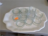 Small glass dishes - deserts / condiments /Platter
