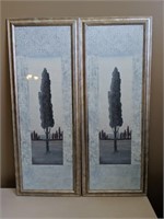 Matched pair TALL Framed prints