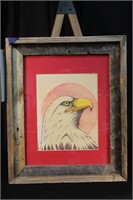 FRAMED ART EAGLE
