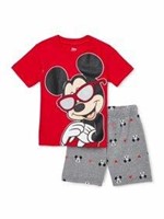 New Mickey Mouse tee and shorts boys size 6 _S