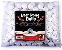 SportzGo Beer Pong Plastic Balls Bulk - 48 Pack