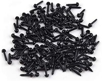 KUUQA Pack of 120 Plastic 4mm Mini Black Eyes f