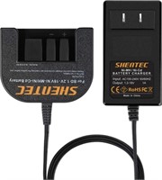 Shentec 1.2V-18V Charger Compatible with Black