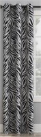 New Mainstays black out zebra curtain, 1 panel,