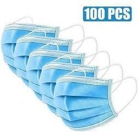 100 Pack Disposable Masks Blue