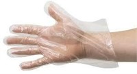 Large Disposable Plastic Gloves x5 pks of 100