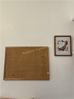 Bulletin Board & Needlepoint Picture