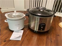 Two Slow Cookers, Used