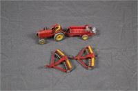 Lot of Dinky Toys-Massey Harris Tractor,