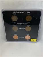 Indian Head & Lincoln Penny Set