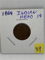 1864 Indian Head Penny