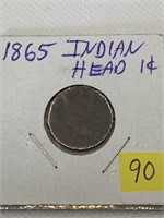 1865 Indian Head Penny