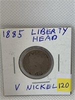 1885 Liberty Head V Nickel