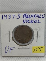 1937-S VF Buffalo Nickel