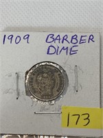1909 Barber Dime