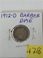 1912 D Barber Dime