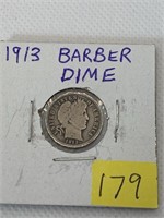 1913 Barber Dime